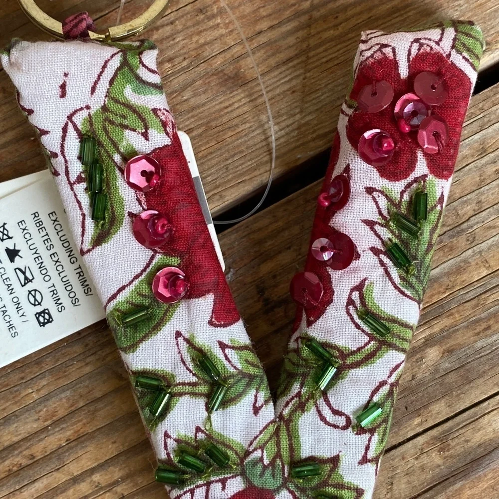 Anthropologie Monogram Key Chain V